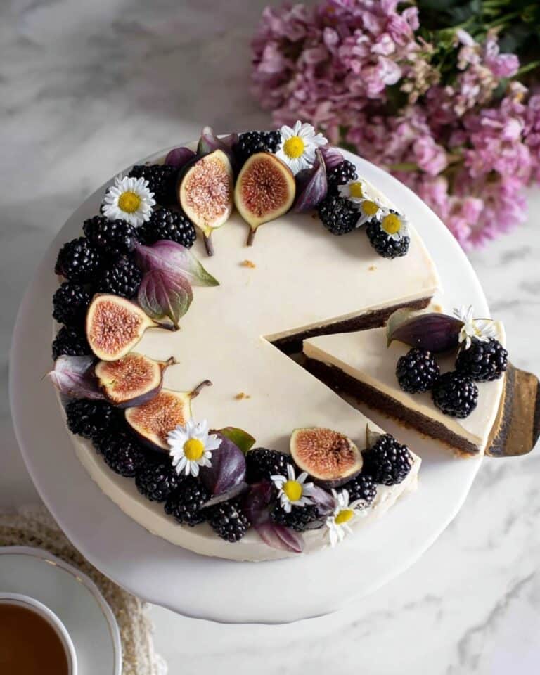 Earl Grey Cake with Honey Buttercream and Blackberry Caramel Recipe