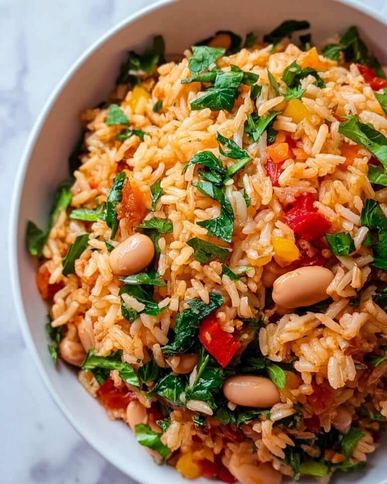 Healthy Mediterranean Rice and Beans Recipe