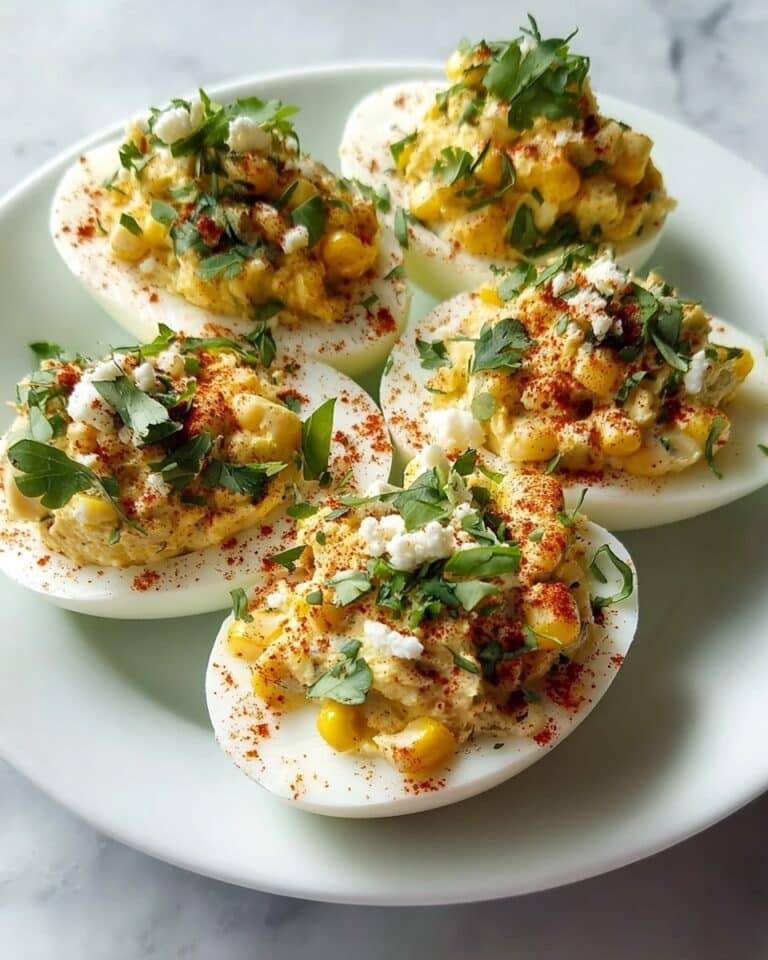 Mexican Street Corn Deviled Eggs Recipe