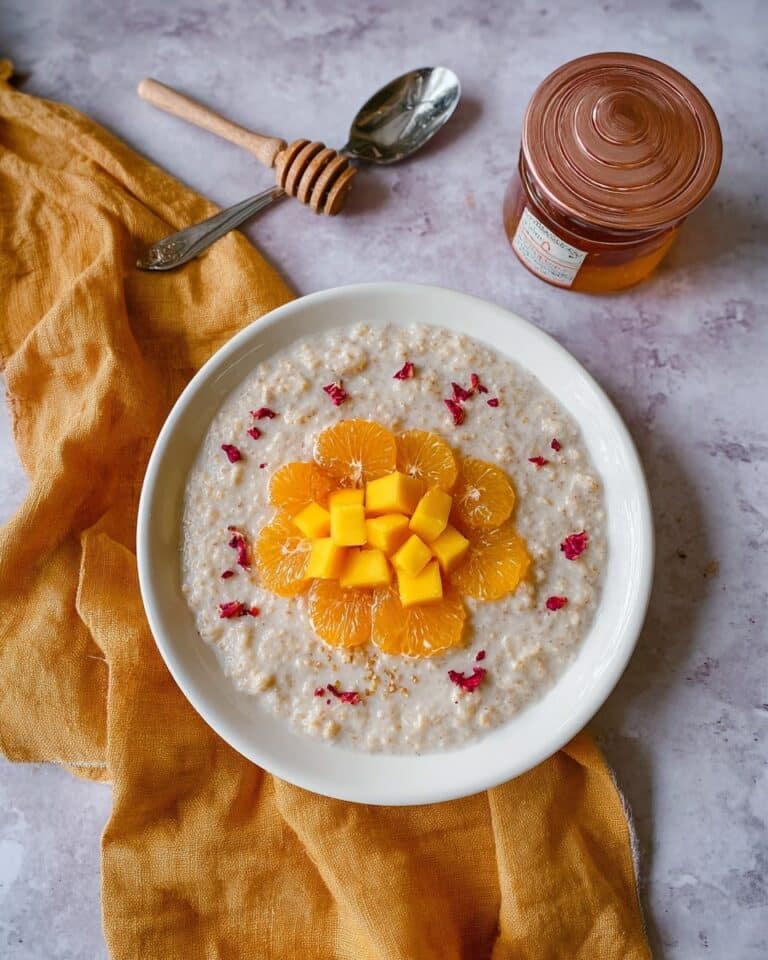 Coconut Rice Pudding with Mango and Honey Recipe