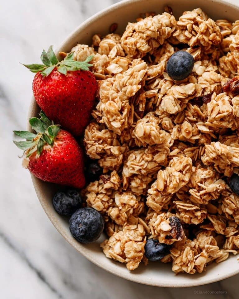 Maple Almond Granola Clusters Recipe