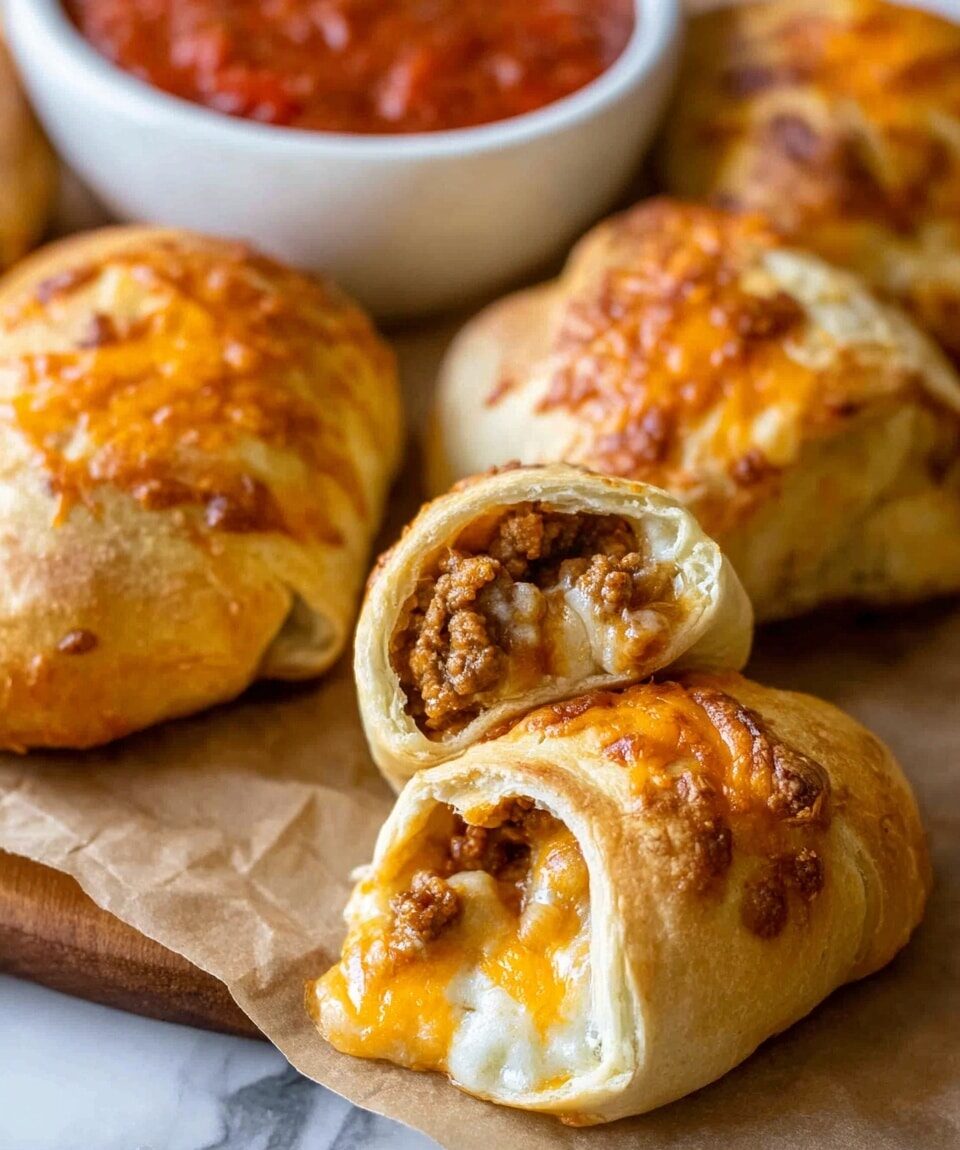 Cheesy Taco Pockets Recipe