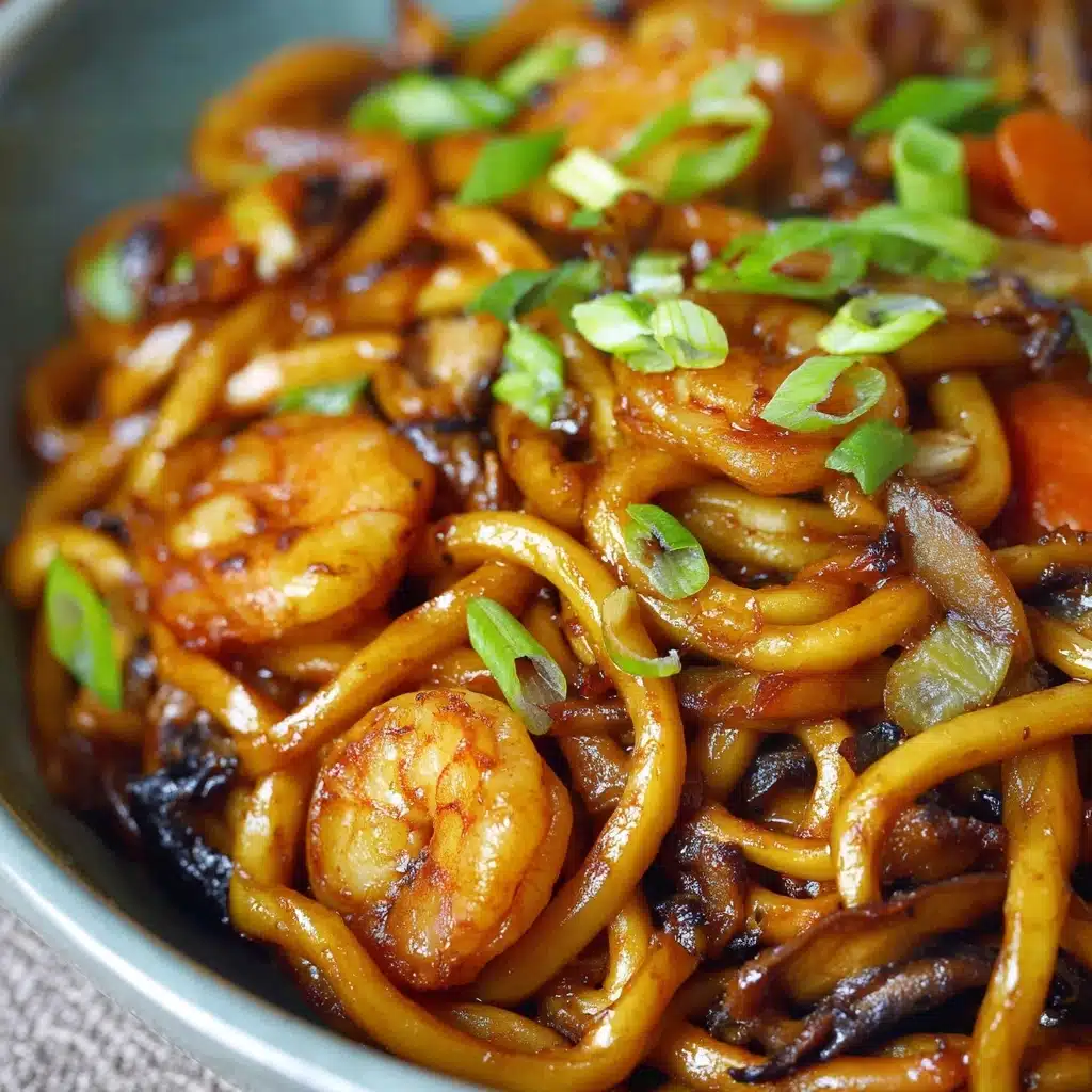 Yaki Udon with Shrimp Recipe - Recipe Image