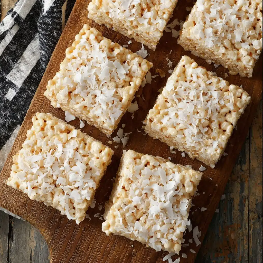 Coconut Rice Krispie Treats Recipe - Recipe Image