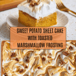 Sweet Potato Sheet Cake with Marshmallow Frosting Recipe