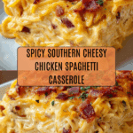 Spicy Southern Cheesy Chicken Spaghetti Casserole Recipe