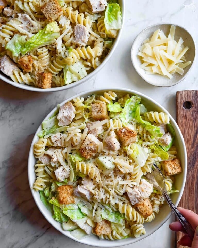 Chicken Caesar Pasta Salad Recipe