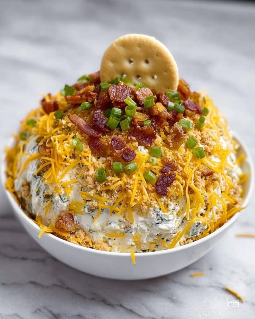 Cheesy Dill Pickle Bacon Cheese Ball Recipe