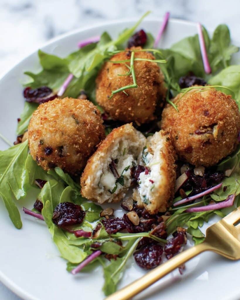 Vegan Mozzarella & Cranberry Croquettes Recipe