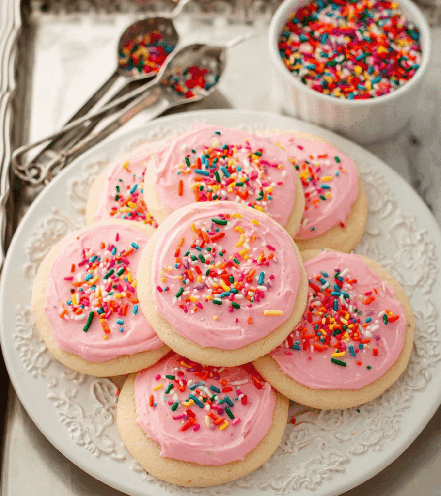 Soft Lofthouse Style Frosted Sugar Cookies Recipe