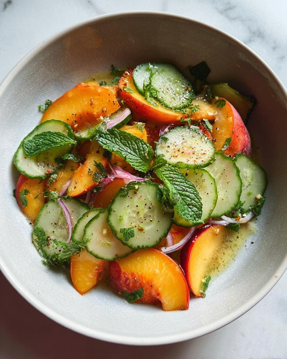 Gorgeous Peach Salad Recipe