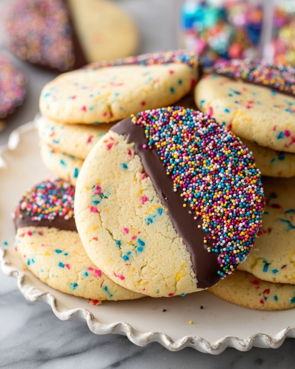 Slice and Bake Colorful Nonpareil Cookies Recipe