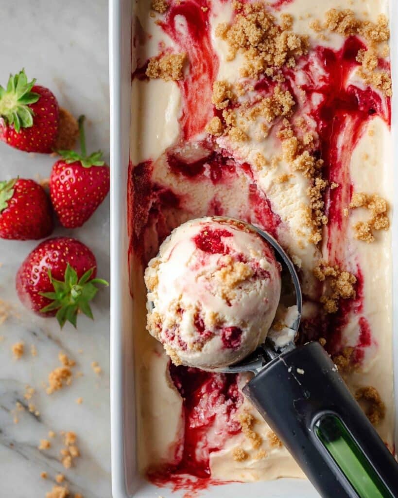 Strawberry Cheesecake Ice Cream Recipe
