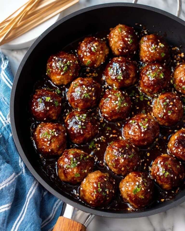 Honey Garlic Chicken Meatballs Recipe