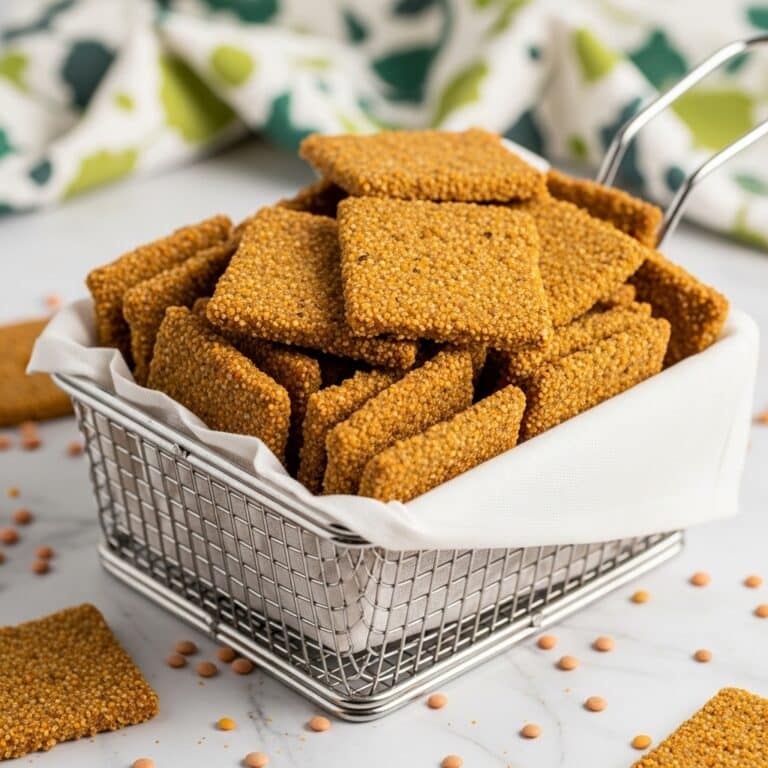 Lentil Protein Crackers (3 Ingredients, Easy) Recipe