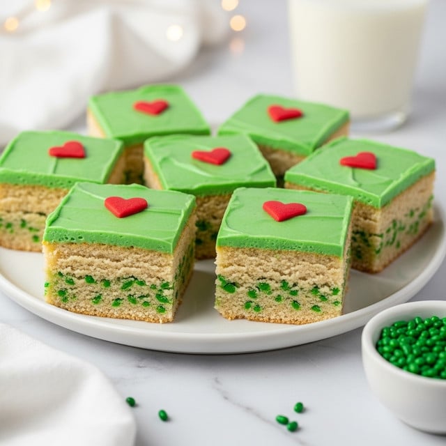 Grinch Sugar Cookie Bars Recipe