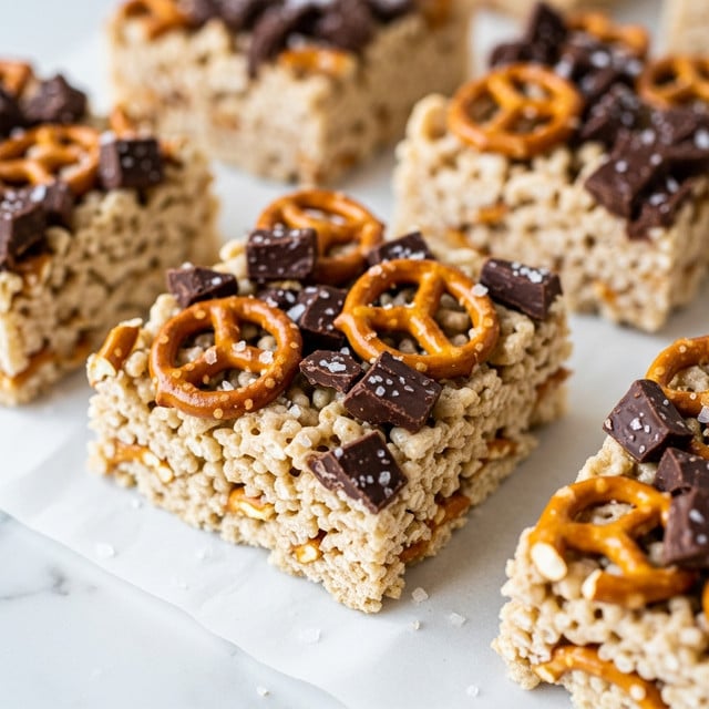Chocolate Pretzel Rice Krispie Treats Recipe