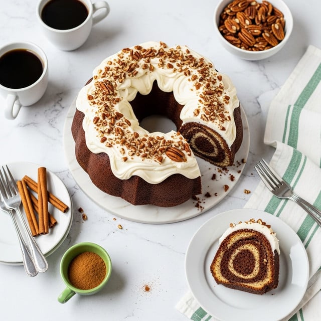 Cinnamon Roll Bundt Cake Recipe