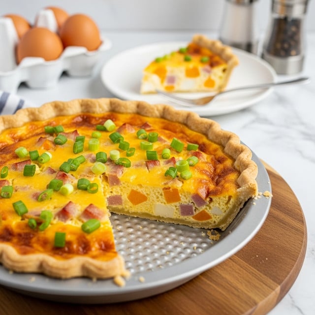 Ham and Cheese Quiche Recipe