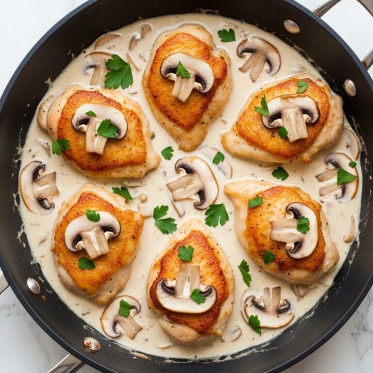 Creamy Chicken and Mushroom Skillet Recipe