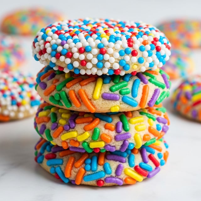 Rainbow Sprinkle Cookies Recipe