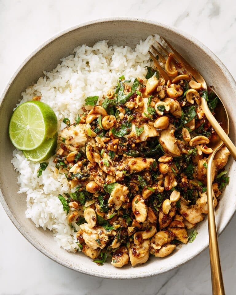 Ginger Peanut Chicken with Coconut Rice Recipe