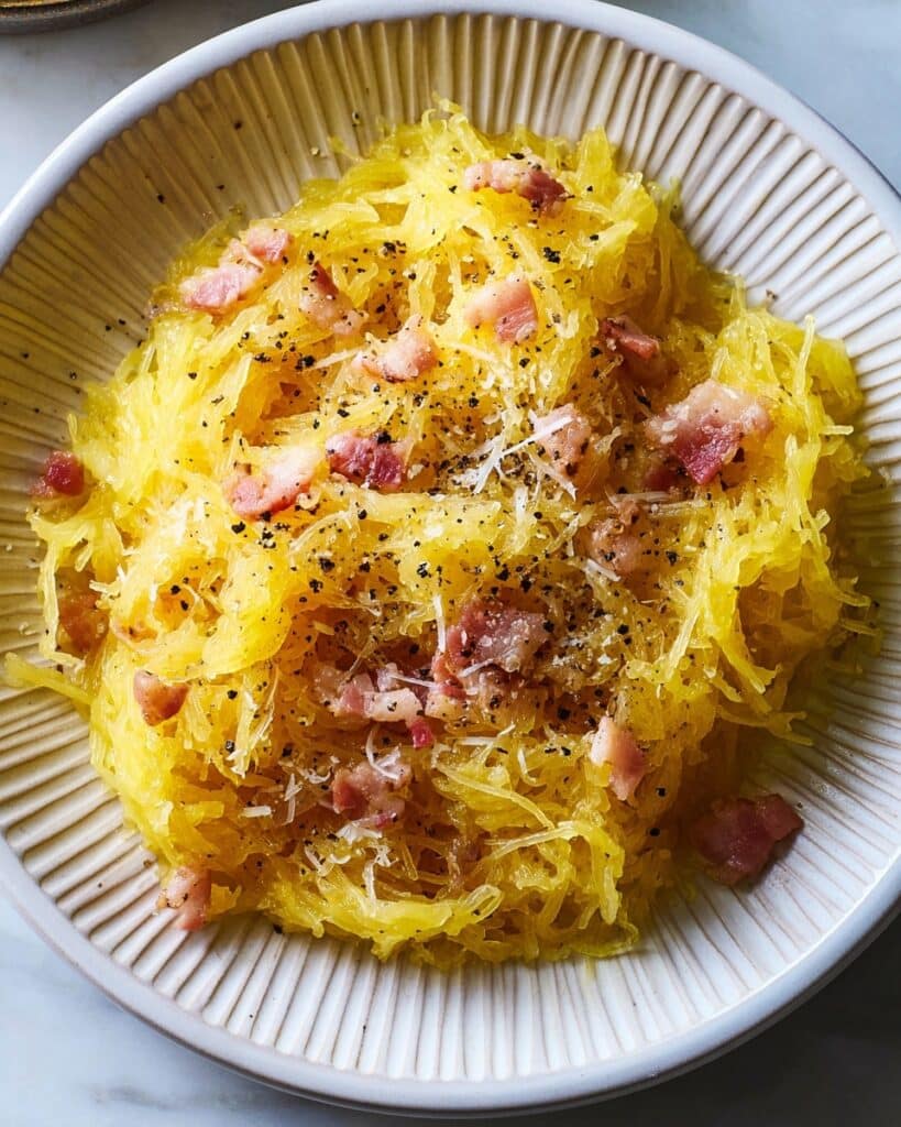 Spaghetti Squash Carbonara Recipe