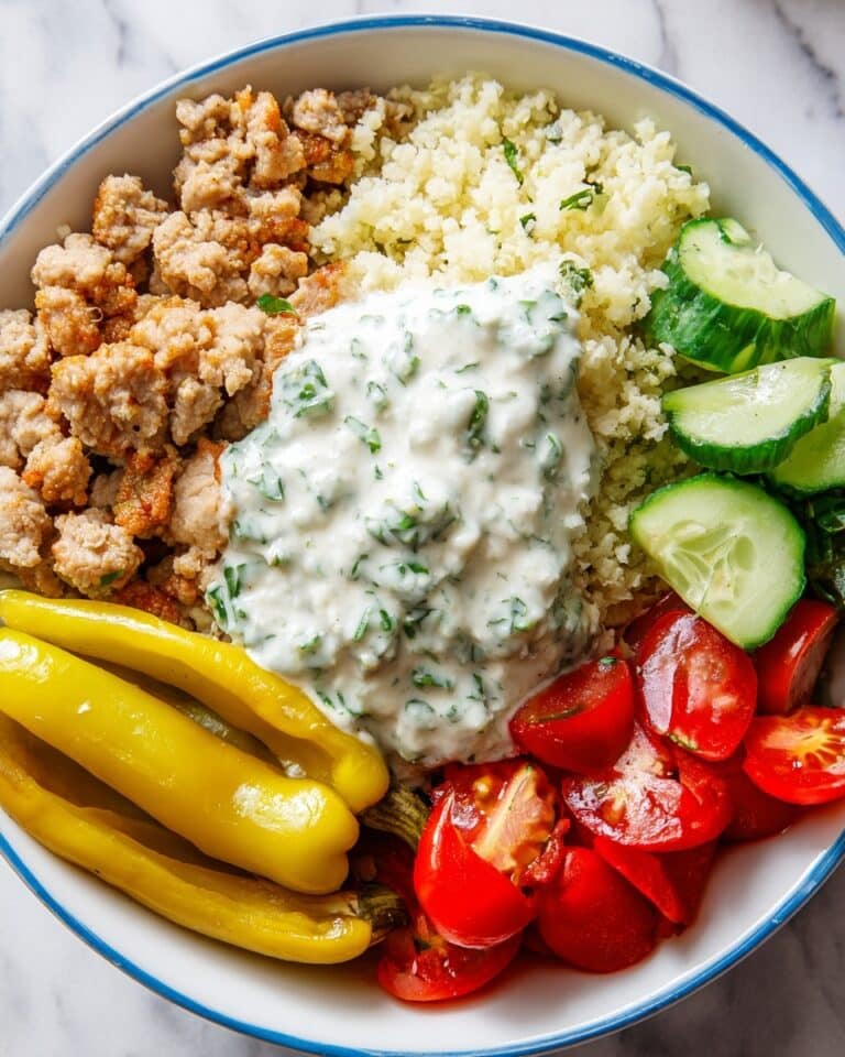 Low-Carb Turkey Gyro Bowl Recipe