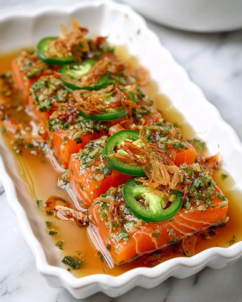 Salmon Crudo with Yuzu Soy and Spicy Mayo Recipe