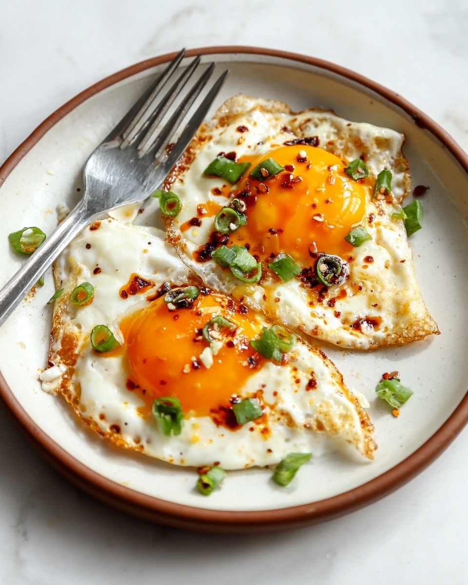 Soy Sauce Fried Eggs Recipe
