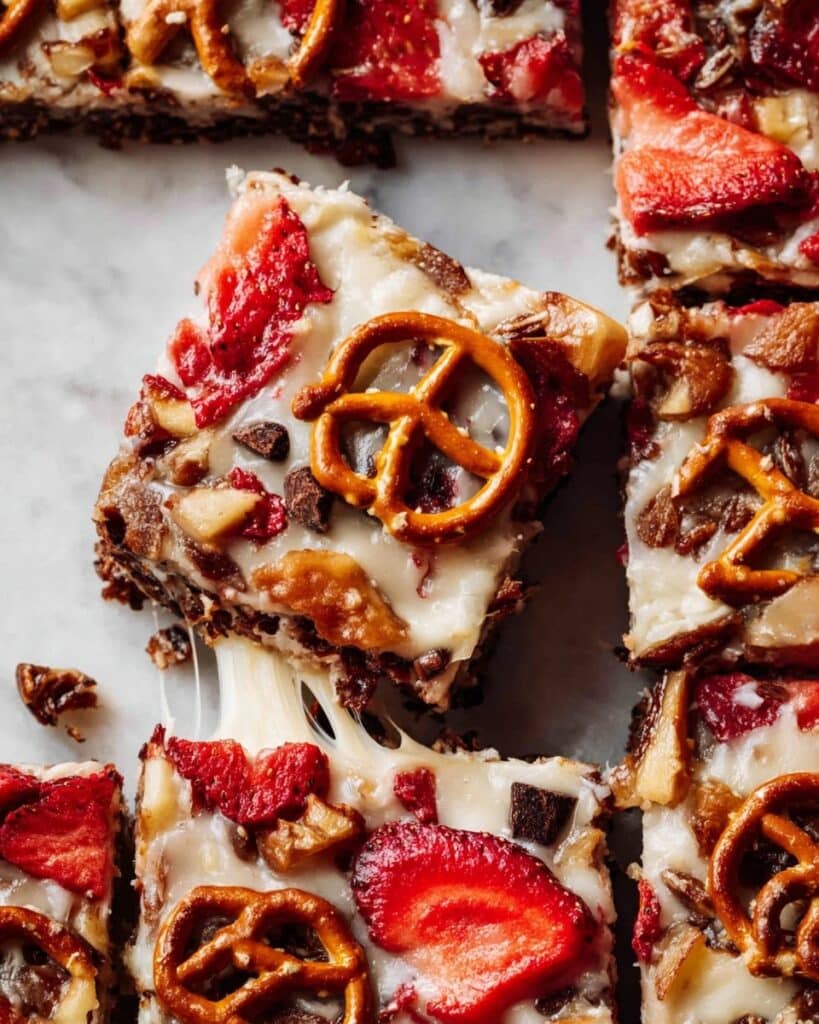 Strawberry Pretzel Marshmallow Treats Recipe