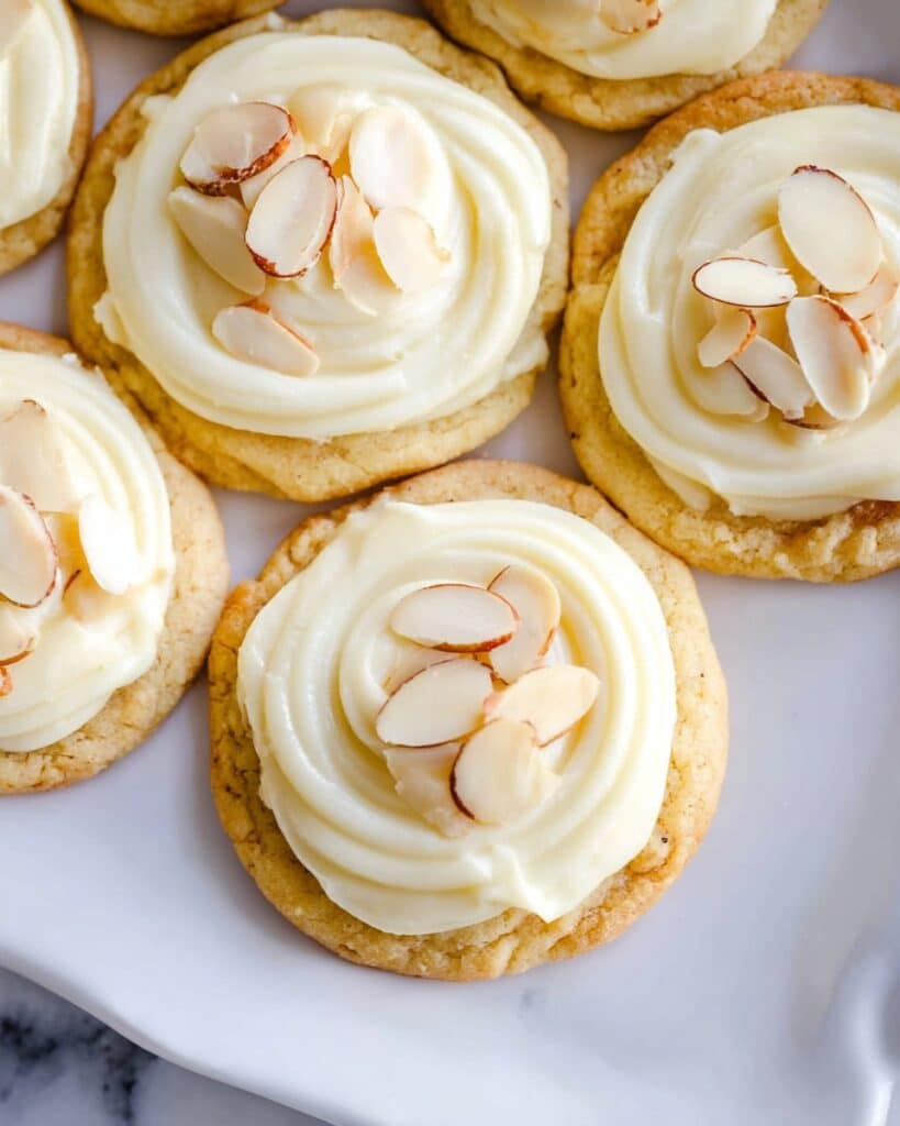 Soft Almond Cookies with Almond Buttercream Recipe