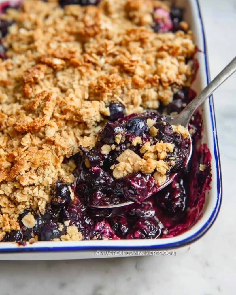 Easy Blueberry Crisp Recipe