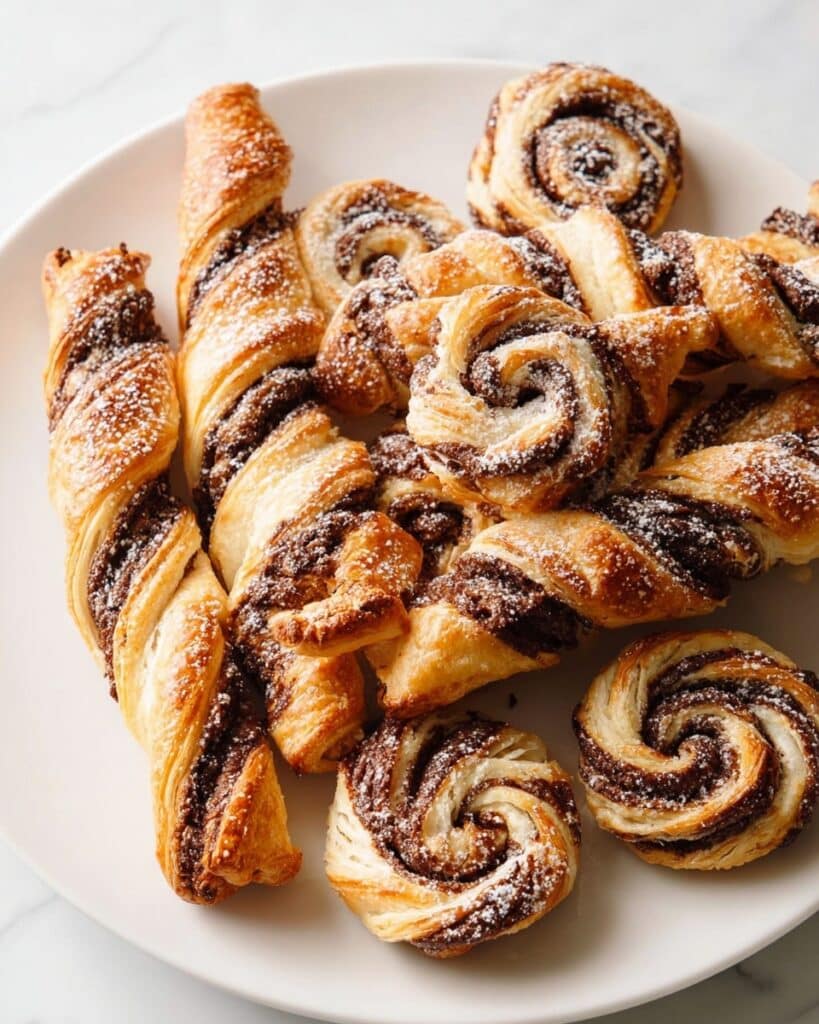 Easy Nutella Puff Pastry Twists, Knots, & Rolls Recipe