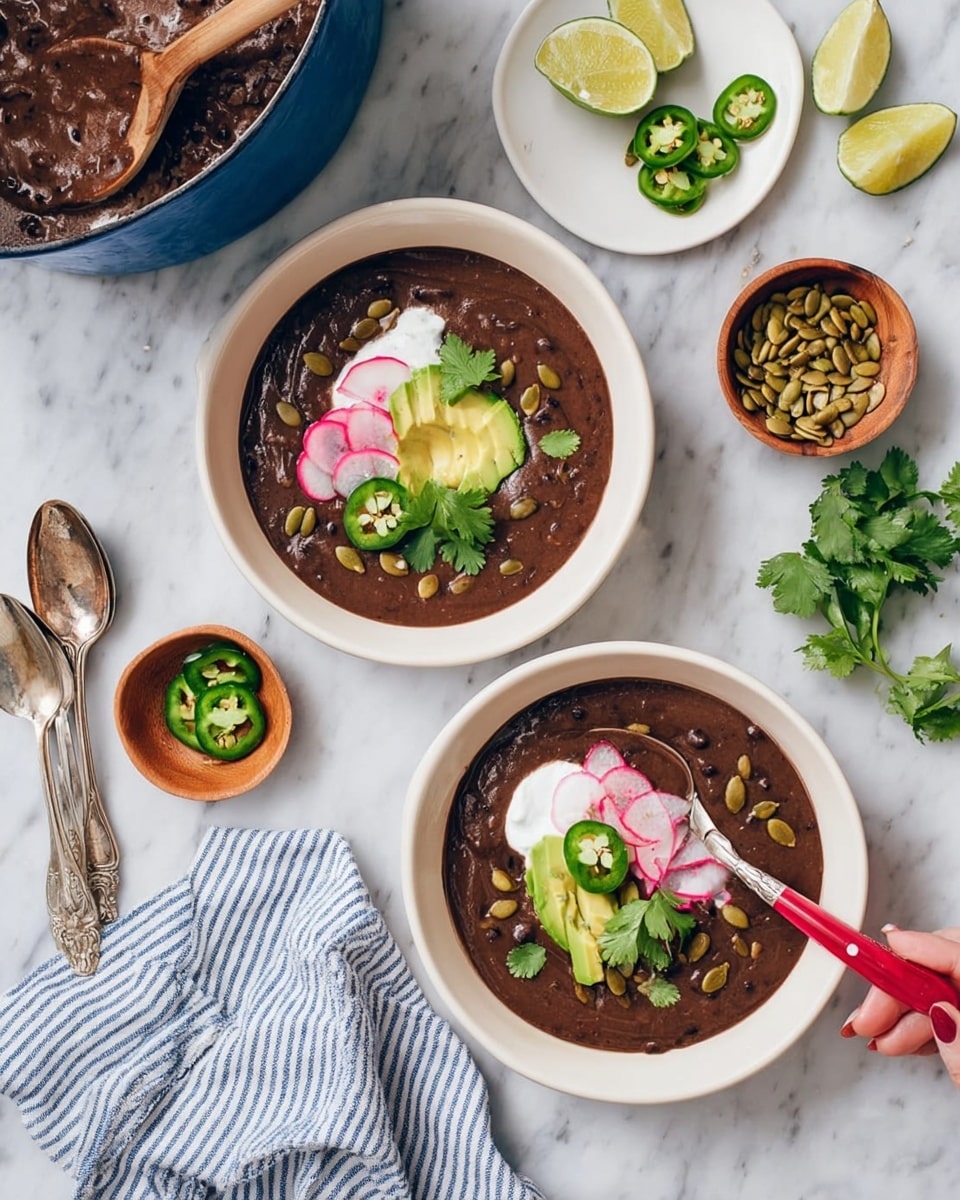 Black Bean Soup with Chipotle and Lime Recipe