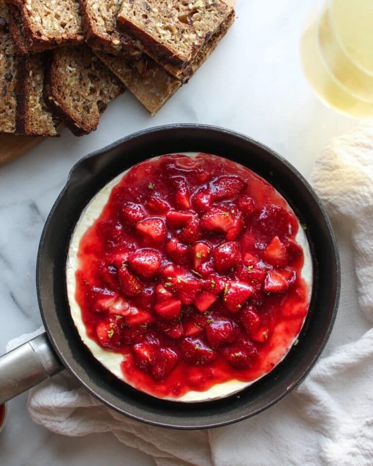 Strawberry Champagne Baked Brie Recipe