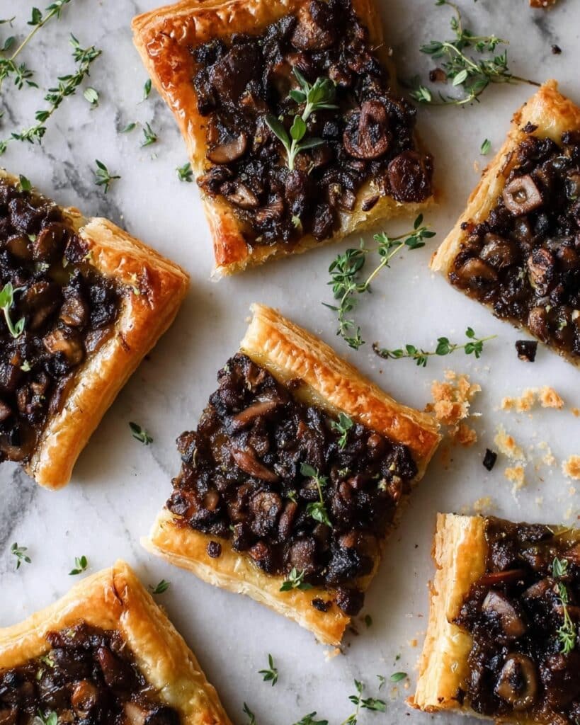 Creamy Mushroom and Thyme Tart Recipe