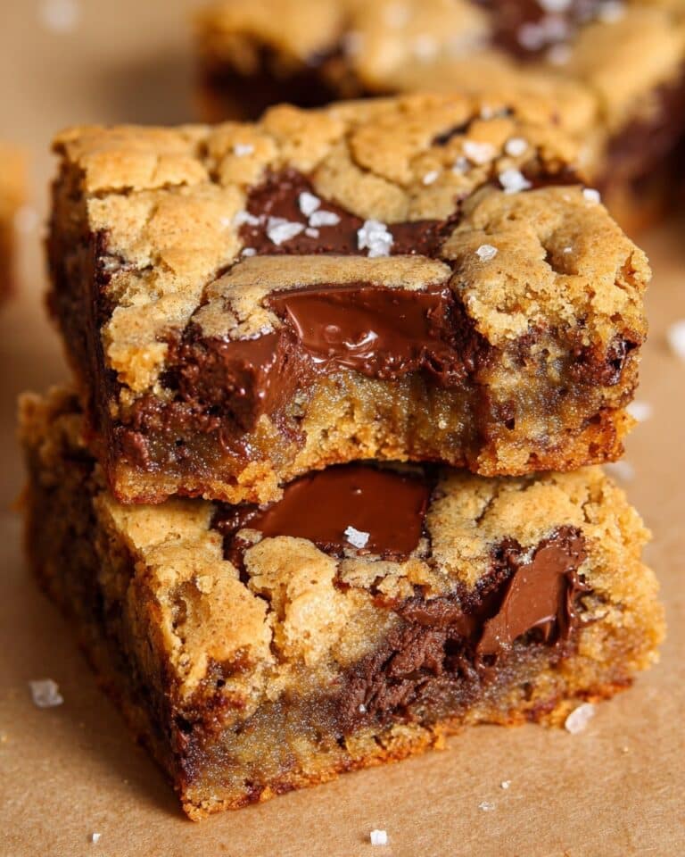 Salted Espresso Chocolate Chunk Blondies Recipe