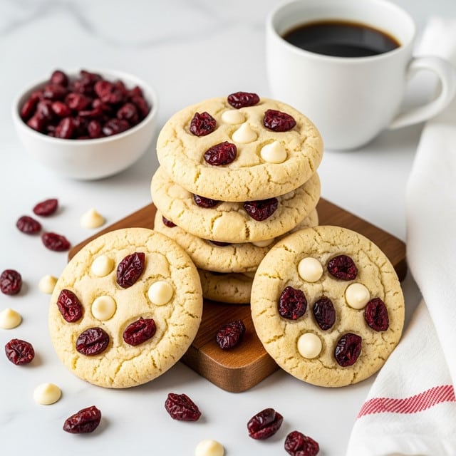 White Chocolate Cranberry Cookies Recipe