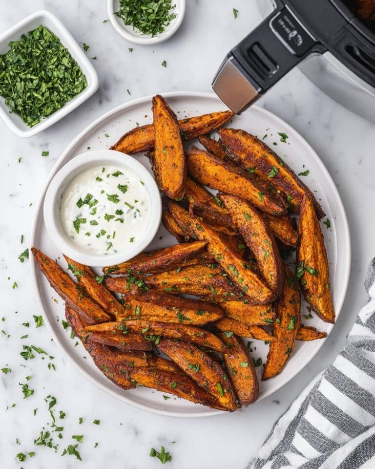 Air Fryer Sweet Potato Wedges Recipe