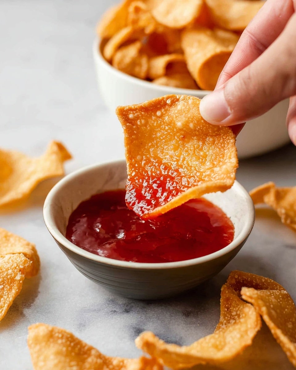 Crispy Wonton Chips Recipe