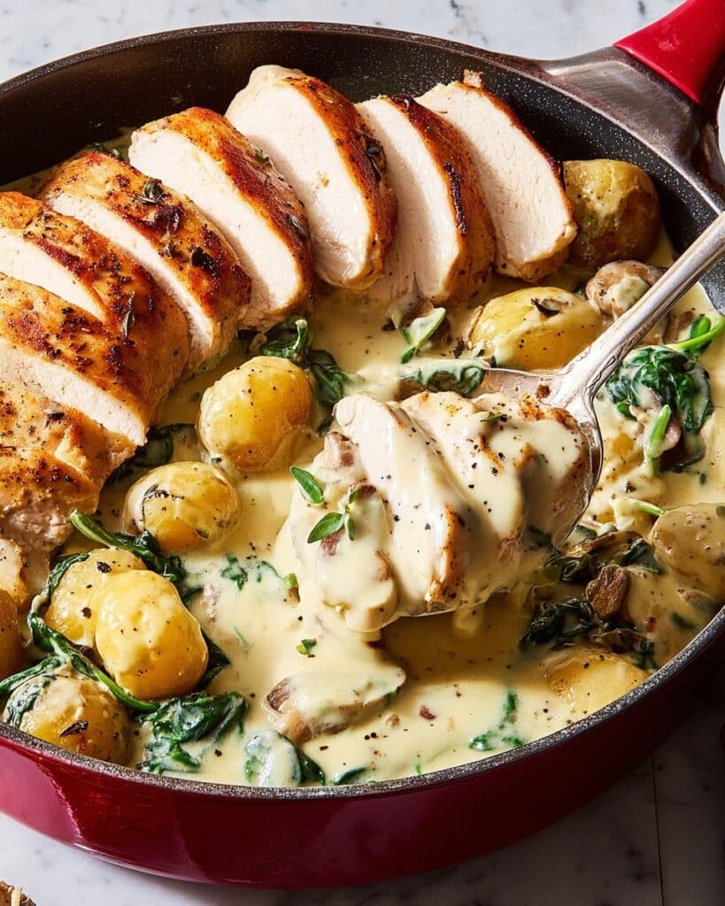One-Pan Creamy Chicken & Gnocchi Recipe