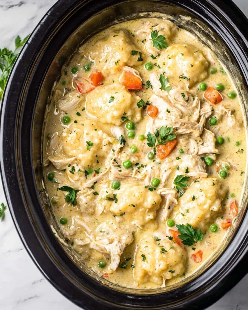 Crockpot Chicken and Dumplings Recipe