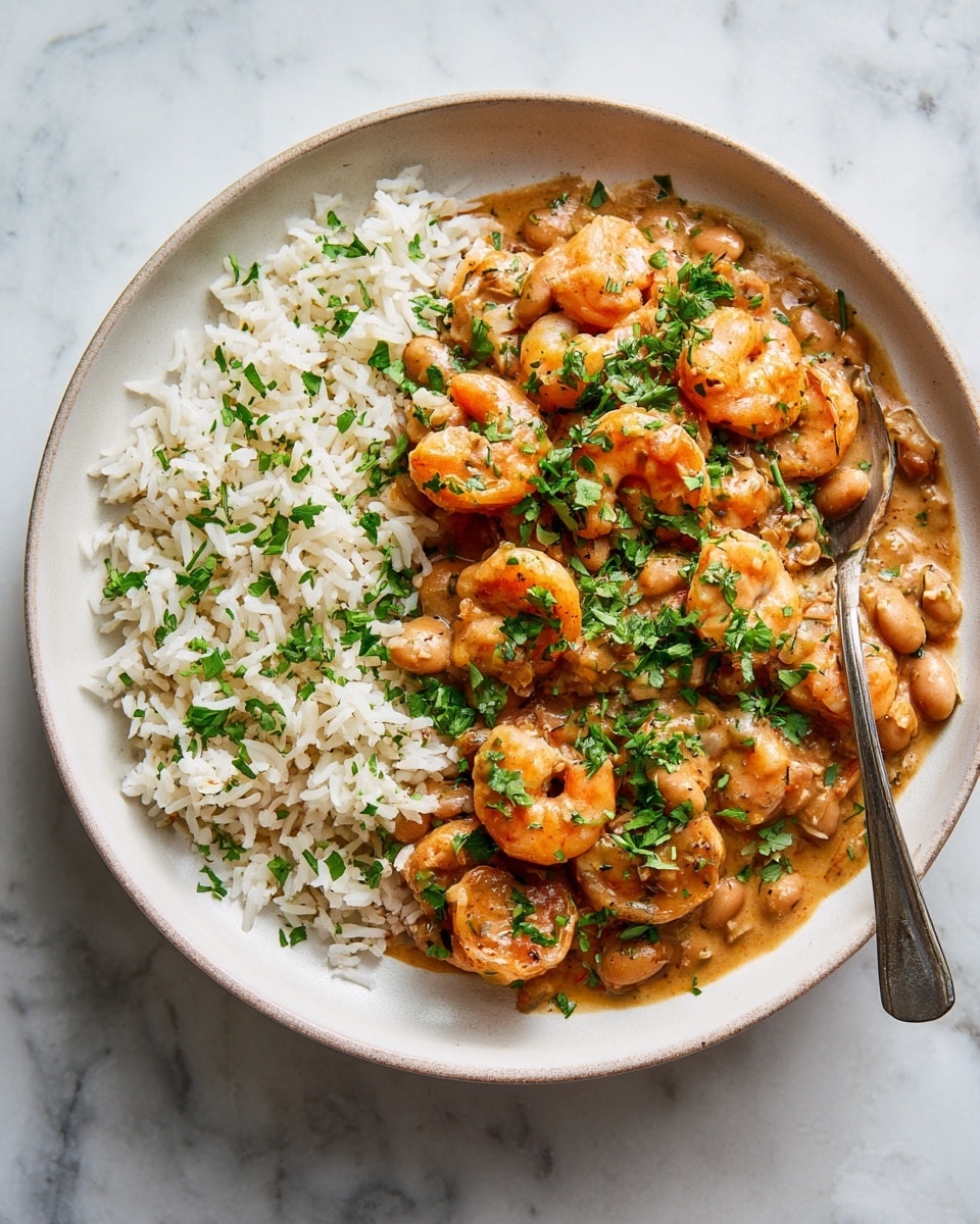 Pili Pili Shrimp with Braised Cannellini Beans Recipe