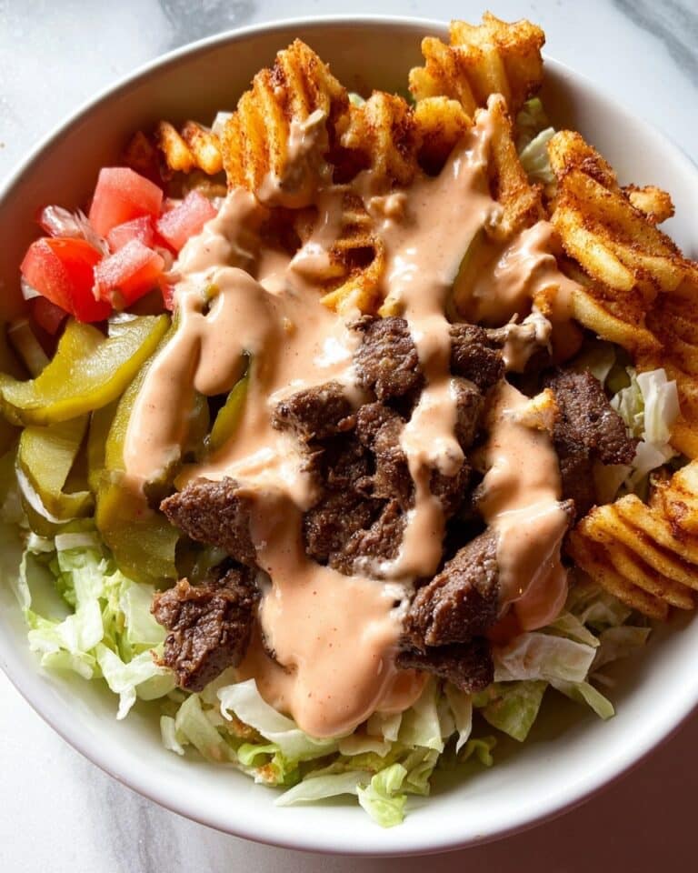 Burger Bowls with House Sauce and Ranch Fries Recipe