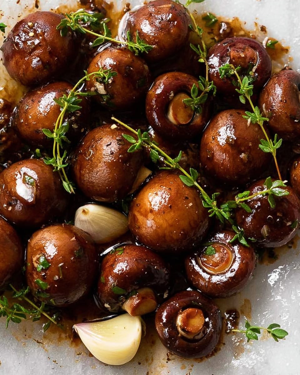 A white bowl contains a creamy, smooth yellow layer of polenta at the base, topped with a generous heap of glossy, sautéed brown mushrooms scattered with small green herb leaves. On one side, a cluster of shiny, red roasted cherry tomatoes on the vine rests against the mushrooms. A piece of golden-brown bread leans on the edge of the bowl, showing a soft, airy inside. Behind this bowl, there is another white bowl filled with more sautéed mushrooms, being scooped by a silver spoon. All is set on a white marbled surface with a soft, light gray cloth nearby. Photo taken with an iphone --ar 4:5 --v 7