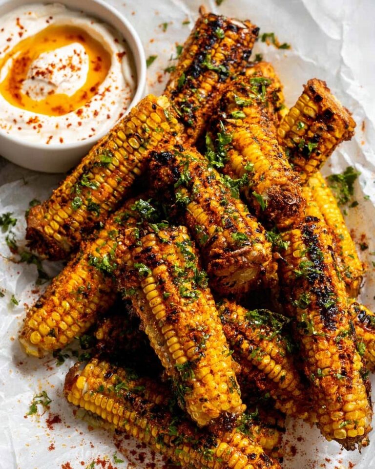 Corn Ribs with Garlic Butter and Smoky Spices Recipe