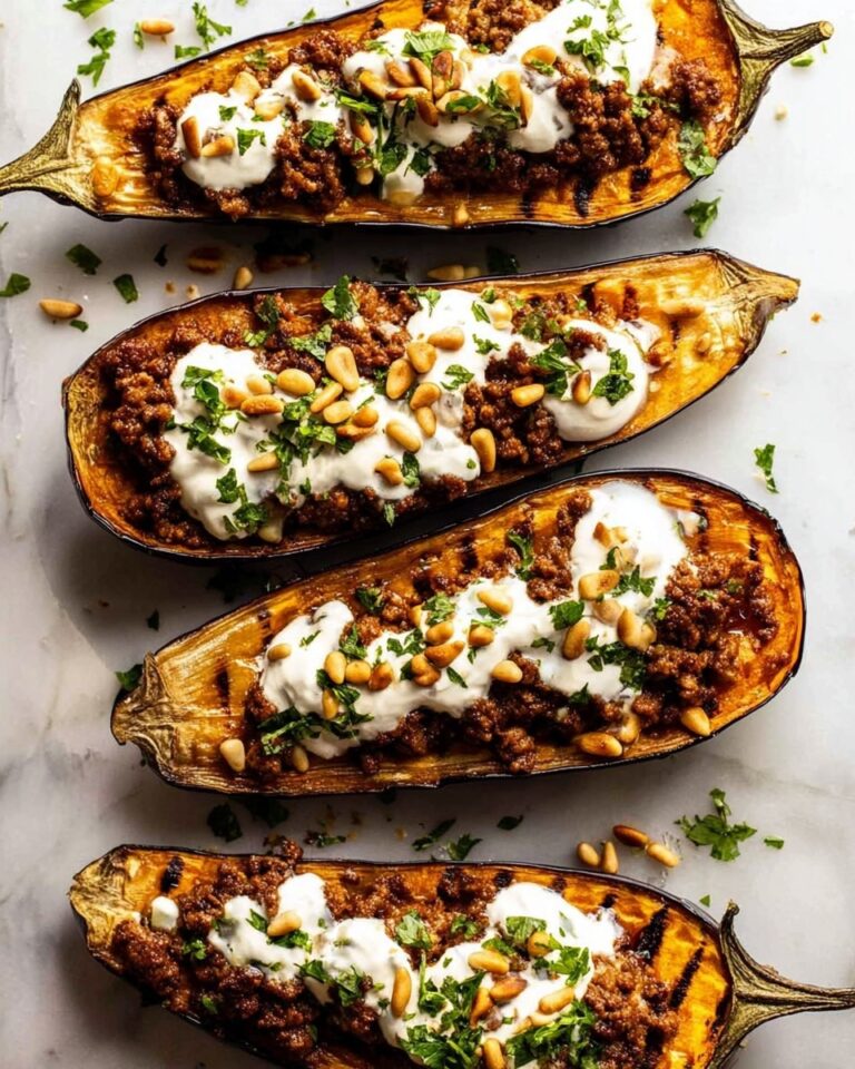 Easy Moroccan Stuffed Eggplant with Beef or Lamb Recipe