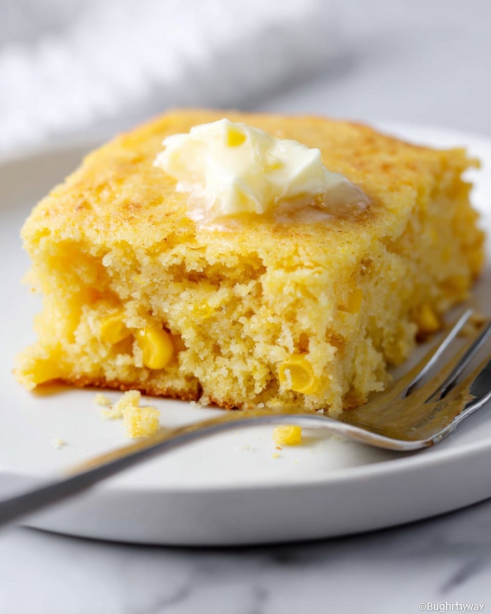 Easy Creamy Cornbread Casserole Recipe
