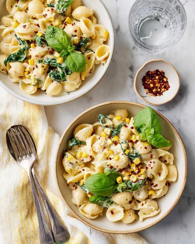 Creamy Corn Pasta Recipe
